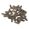 iplusmile 50pcs Vintage Metal Book Corner Protectors, Brown Iron Triangle Photo Album and Notebook Edge Guards, Versatile Application Preventing Wear and Tear for DIY Crafting and Creative