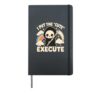 I Put The Cute In Execute Grim Reaper Pun Halloween Hardcover Journal, Black