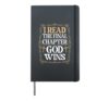 I Read The Final Chapter God Wins Hardcover Journal, Black