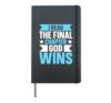 I Read The Final Chapter God Wins Hardcover Journal, Black
