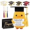 IrichBa Graduation Gifts 2026 for Her Him – DIY Graduation Duck Plush with 3 Replaceable Tassels, Graduation Cap & Card - Funny Emotional Support Gift for Class of 2026 High School College Grad