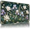 iris Magnolia Garden Desk Mat, 23.6 x 13.7 in, Absorbent Non-Slip Pad