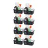 IRIS USA Plastic Basket, 8-Pack, Small, Shelves Storage Basket for Organizing Pantry Cabinet Bedroom Office Craft Room, Black