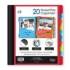 iScholar 20 Pocket Folder with Zipper Pouch, Color May Vary (34906)