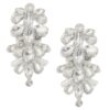 ISDVBUY 2 Pack Silver Rhinestone Applique Sew, Rhinestone Iron on Patch Hot Fix Crystal Sewing Applique for Bridal Wedding Dress & Accessories (3.2x1.6 Inch)