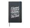 I Survived 10 Years Of Marriage Tin Wedding 10th Anniversary Hardcover Journal, Black