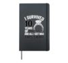 I Survived 10 Years Of Marriage Tin Wedding 10th Anniversary Hardcover Journal, Black