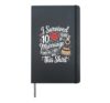 I Survived 10 Years Of Marriage Tin Wedding 10th Anniversary Hardcover Journal, Black