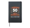 I Survived 50 Years Of Marriage 50th Wedding Anniversary Hardcover Journal, Black