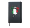Italian Irish St Patrick Shirt Italy Ireland Clover O'talian Hardcover Journal, Black