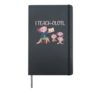 I teach-olotl Axolotl Teacher Pun Lesson Hardcover Journal, Black
