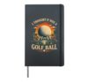 I Thought It Was a Golf Ball Palm Trees Outdoor Sports Par Hardcover Journal, Black