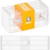 ITISMUNGO 5 Pack Adjustable Drawer Dividers (12.3-18") 6" High Expandable Clear Drawer Dividers for Kitchen, Bedroom & Office Dresser Drawer Organizers for Clothes, Utensils and Baby Nursery Storage