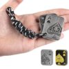 ITOKEY Fidget Toys Adults, Metal Fidget Slider, Poker Magnet Fidgets for Anxiety and Stress, Discreet Fidget Toys with Paracord Rope, ADHD Figette Toys for Adults Men