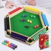 ITOMTE Shut The Box Game Wooden, 1-6 Player Dice Board Game for Adults Kids, 10 Numbers Math Games - Educational and Entertaining, Classic Table Flip Blocks for Camp Family Game Night