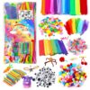 Itopstar Arts and Crafts Supplies Kit Craft Set for Kids-Art Supplies Kids Art Supplies for Preschool, Homeschool and Kindergarten DIY Crafting Projects