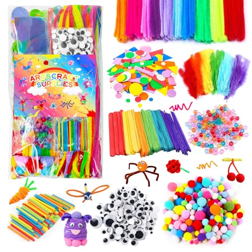 Itopstar Arts and Crafts Supplies Kit Craft Set for Kids-Art Supplies Kids Art Supplies for Preschool, Homeschool and Kindergarten DIY Crafting Projects