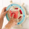 Itzy Ritzy Bath Toy Steering Wheel, Rotating Suction Cup Tub Toy 6M+ (Crab)