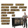 IUDER Large Magnetic Tool Box Labels 15 Pcs, Bold Text Toolbox Organizer