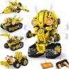 Ivrmtal Robot Building Toys for Kids, 5-in-1 Remote & APP Controlled STEM Building Set for Boys Age 8-12 Technic Coding Robotic Kit Led-Lights Easter Gift for Kids Age 8 9 10 11 12 13 14+ (673pcs)