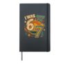 I WAS 6 NOW I'M 7 Kids Birthday Turning 7 Hardcover Journal, Black