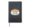 I was raised on love that's why I'm full of it Kindness Hardcover Journal, Black