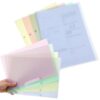 IWOWHERO 8pcs Plastic File Folders A4 Size Document Organizers with Sturdy Pp Material for School and Business Use Space Optimization and Elegant Design Office Presentation Folders