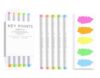 Izhhollnx Light-colored multicolor dual-tip highlighter pen