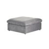 JACH Modern Storage Ottoman Module for Living Room, Cushion Covers Removable, Minimalist Comfy Breathable Footstool Footrest for Living Room Apartment (Grey)