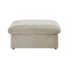 JACH Storage Ottoman Module for Living Room, Cushion Cover Removable, Minimalist Comfy Breathable Ottoman for Living Room Apartment (Khaki)