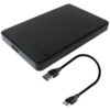 Jaclech 2.5'' 1TB Ultra Slim Portable External Hard Drive USB3.0 HDD Storage Compatible with PC Desktop Laptop MacBook Chromebook Xbox One, HDDRBUSB3.0