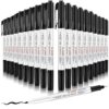 Janlaugh 20 Pcs Alcohol Resistant Laboratory Markers, Black Dual Head Permanent Freezer Pens with 0.5mm Fine Point and 1.0mm Makers Tip, Designed for Industrial, Lab and Hospital Use (Black)