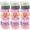 Janlaugh 24 Rolls Back to School Christian Washi Tape Gifts Bulk Graduation Vbs Religious Scripture Bible Verse Watercolor Floral Washi Tape for Bible Journaling Crafting Students Study Stationery