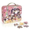 Janod - Jigsaw Puzzle Dancers for Kids 6-10 Years - 100 Pieces 54 x 40 cm - Cardboard Puzzle - Sturdy Puzzle Box and Poster - Educational Toys Gift for Boys and Girls - J02383