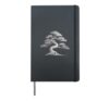 Japanese Bonsai Tree Zen Hardcover Journal, Black
