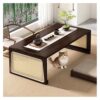 Japanese Folding Coffee Table, Japanese Low Floor Sitting Table No Assembly