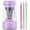 JARLINK Fully Automatic Rechargeable Electric Pencil Sharpener