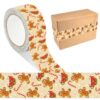 JarThenaAMCS 109 Yard Christmas Packing Tape Gingerbread Man Candy Cane Decorative Sticky Gift Wrapping Tape Packing Shipping Tapes for Xmas DIY Crafts Small Business Sealing Boxes Mail Boxes