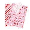 JarThenaAMCS 60 Sheets Christmas Tissue Paper, Red Pink Bow Candy, 14x20 in