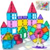 Jasonwell 57PCS Magnetic Tiles Building Blocks Set for Boys Girls Preschool Educational Magnet Construction Kit Stacking STEM Toys Christmas Birthday Gifts for Kids Toddlers 3 4 5 6 7 8 9 + Year Old