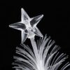 Jauarta Mini Colorful LED Fiber Optic Nightlight Christmas Tree Lamp, with Rainbow Effect for Home Desktop Decoration