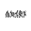 Jazz Band Music Notes Metal Wall Art, Black Wrought Iron Style Decor, Music Room Studio Decor, Over Couch Wall Hanging, Gift for Musicians (Black,24 inch)