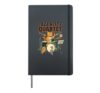 Jazz Kitty Quartet Cat On Drums Music Lover Enthusiast Drumm Hardcover Journal, Black