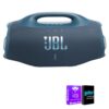 JBL Boombox 4 Portable Bluetooth Speaker Blue Bundle with AudioTrends Accessories, Waterproof Wireless Speaker, Powerful Pro Sound, Long Battery Life for Indoor and Outdoor Entertainment