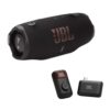 JBL Charge 6 Portable Speaker Bundle with EasySing Mic Mini (Black)
