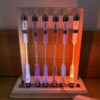 jcwwolk 6 Rare Gas Glass Tubes, Spectrum Tube Set with He/ne/ar/h2/n2/hg, Noble Gas Glow Discharge Kit, Without Excitation Base, for Spectral Analysis, Physics Teaching, Science Display, Gift