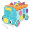 Jeanoko Bus Hammering Pounding Toy Educational Multifunctional Learning Tool for Early Baby Development 230x170x150mm