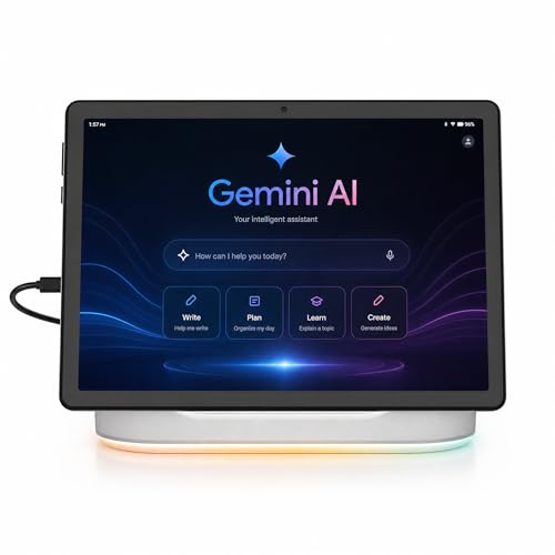 Jeazans 2026 Upgraded Android 16 Tablet with 64GB+1TB Expand, 10.1 inch Tablet with 8-Core, Dock Station, Gemini Ai, WiFi 6, Bluetooth 5.4, 3-Year Protection, Tablet for Students, Kids& Adults
