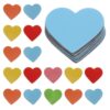JECOMPRIS 120pcs Heart Refrigerator Magnets Reusable Rubber Material with Firm Adhesion Cute Magnetic Reward Stickers for Whiteboard Fridge Kitchen Office