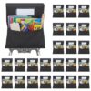 JEFURE 24 Pack Chair Pockets for Classroom, 16 x 19 Inch Seat Sacks with Name Tags, Heavy-Duty Oxford Fabric Chair Organizers for School, Home, and Office